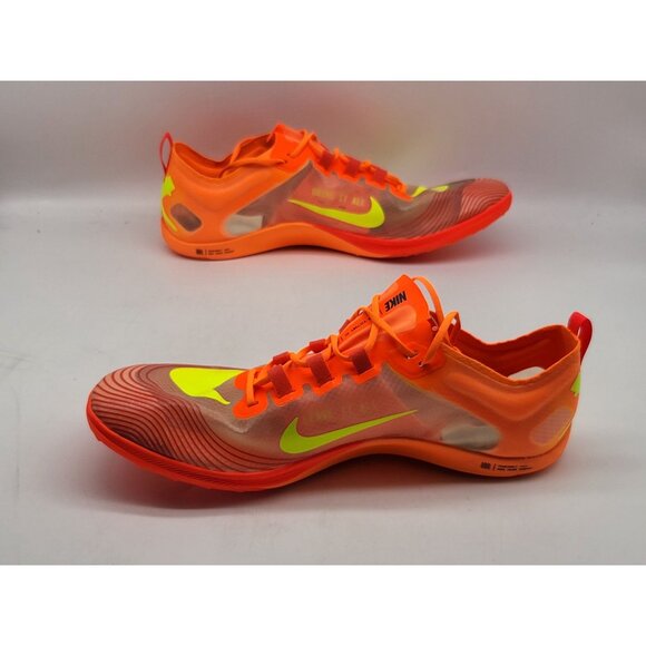 Nike Zoom Victory 5 XC Track & Field Distance Spikes Orange Volt Men's Size 10.5 - Picture 4 of 11